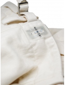 Monobi Herringbone cream white cargo pants mens trousers buy online