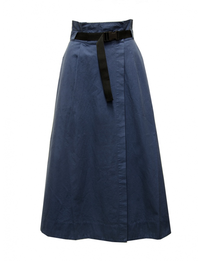 Cellar Door Ingrid long blue wrap skirt INGRID BEACON BLUE RF672 68 womens skirts online shopping