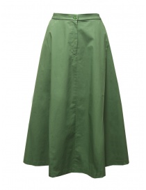 Cellar Door Ambra A-shaped skirt in green cotton AMBRA DARK GREEN RC564 77