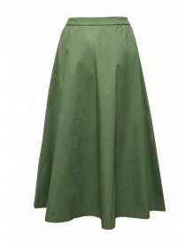 Cellar Door Ambra A-shaped skirt in green cotton buy online