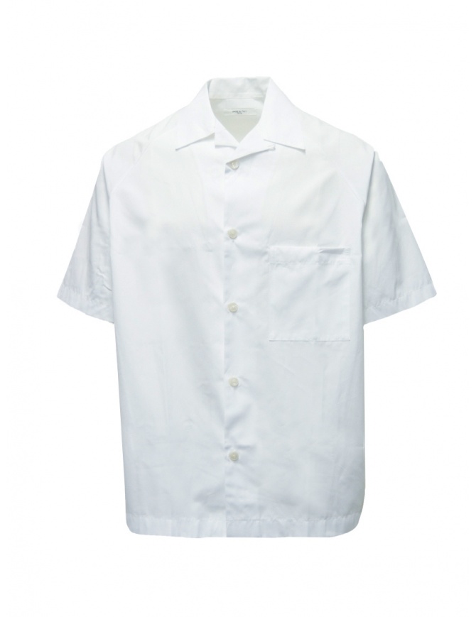 Cellar Door Jody camicia bianca maniche corte JODY L BRIGHT WHITE RC686 01 camicie uomo online shopping