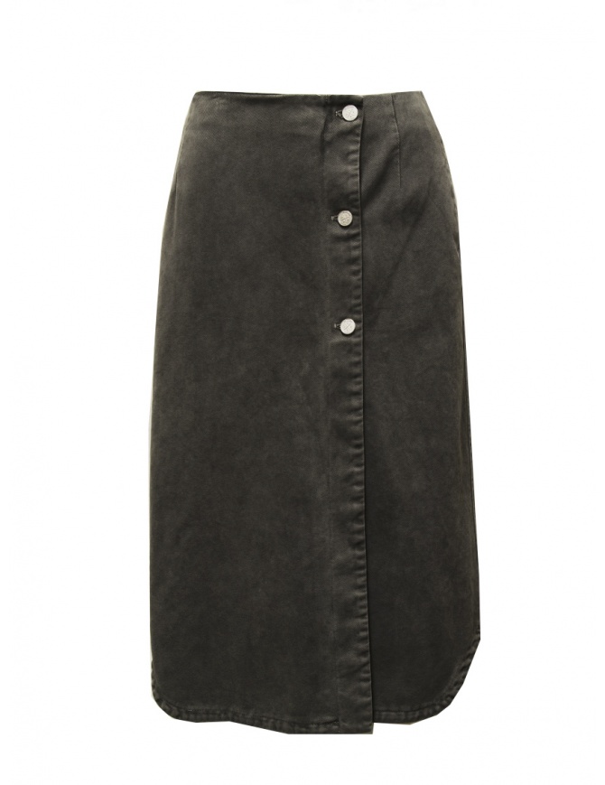 Cellar Door Ganny grey denim skirt GANNY NERO SF701 99 womens skirts online shopping