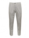 Cellar Door Ciak ice grey cotton pants with elastic buy online CIAK TAP. HIGH-RISE RF692 92
