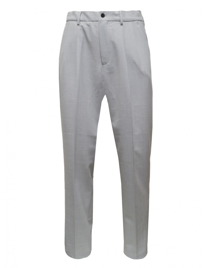 Cellar Door Modlu pantaloni grigio chiaro classici maschili MODLU HIGH-RISE RW348 92 pantaloni uomo online shopping