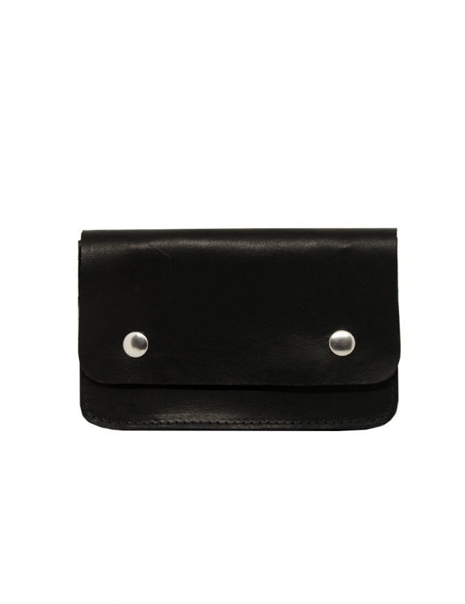 Guidi WT02 portafoglio nero in in pelle di canguro pressata WT02 PRESSED KANGAROO portafogli online shopping