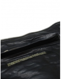 Carol Christian Poell LM/2700 giacca in pelle di bisonte nera con doppia zip acquista online prezzo