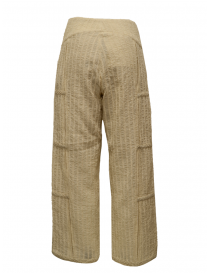 Commun's natural white ribbed pants buy online