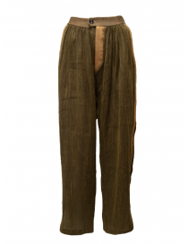 Commun's wide brown pants with caramel edges online