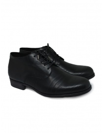 Mens shoes online: Petrosolaum black leather Derby boot