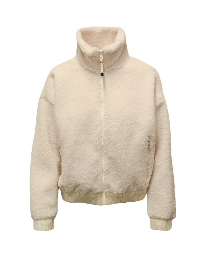 Parajumpers Sori sweatshirt in natural white plush PWFLPF32 SORI MOONBEAM 0775 women s knitwear online shopping