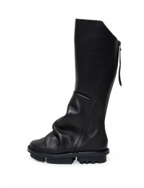 Trippen Skyline black leather high boots with zip