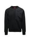 Parajumpers Crew black sweatshirt with front pocket buy online PMFLXM01 CREW BLACK 0541