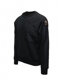 Parajumpers Crew black sweatshirt with front pocket buy online