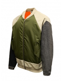 Qbism olive green beige grey bomber jacket price