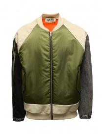 Qbism bomber verde oliva beige grigio scontati online