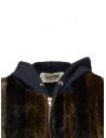 Qbism blue sweatshirt with mink faux fur CFW NAVY/BLK/BWN/GREY buy online