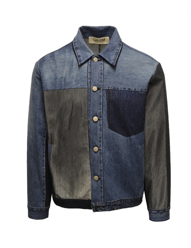 Qbism giacca in jeans patchwork GFW BLUE/NAVY/SILVER giubbini uomo online shopping