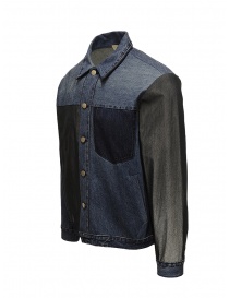 Qbism giacca in jeans patchwork prezzo