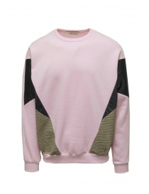 Qbism pink sweatshirt with patchwork inserts online