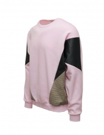 Qbism pink sweatshirt with patchwork inserts buy online