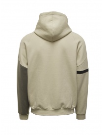 Qbism beige-denim black-green patchwork sweatshirt