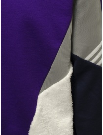 Qbism felpa color block patchwork viola-bianca-grigia maglieria uomo acquista online