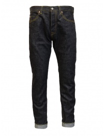 Mens jeans online: Momotaro 0306 Dark blue tight jeans 13oz