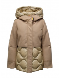 Parajumpers Camel-colored hooded coat - down jacket on discount sales online