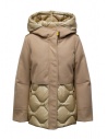 Parajumpers Camel-colored hooded coat - down jacket buy online PWJKCT31 NADINE CAMEL 0508