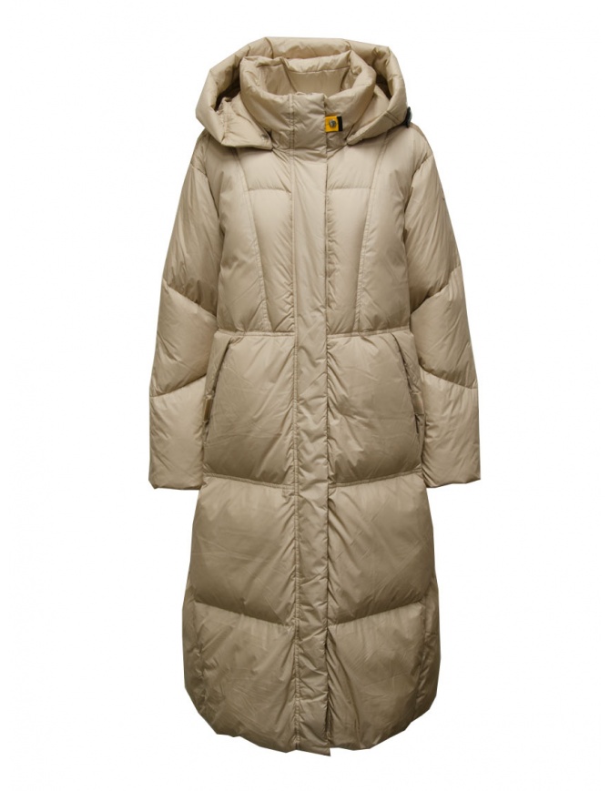 Parajumpers Liu piumino extra lungo beige con cappuccio PWPUPD32 LIU SUNKISSED 0253 cappotti donna online shopping