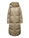 Parajumpers Liu extra long beige hooded down jacket buy online PWPUPD32 LIU SUNKISSED 0253