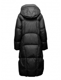 Parajumpers Liu extra long black hooded down jacket price