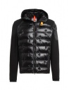 Parajumpers Gyles black padded jacket with pique sleeves buy online PMHYQP01 GYLES BLACK 0541