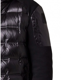 Parajumpers Gyles black padded jacket with pique sleeves mens jackets buy online