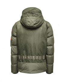 Parajumpers Vantage green hooded short down jacket price