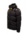 Parajumpers Sento short matt black hooded down jacket shop online mens jackets