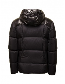 Parajumpers Sento short matt black hooded down jacket price