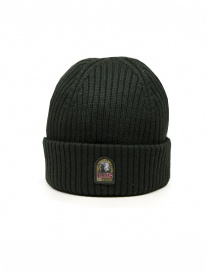 Parajumpers Rib Hat dark green ribbed cap on discount sales online