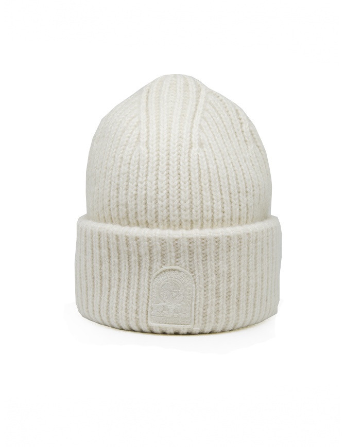 Parajumpers Mooneye white thick ribbed hat PAHAHA32 MOONEYE OFF-WHT 0505 hats and caps online shopping