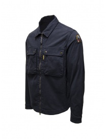 Parajumpers Tel blue cotton shirt jacket