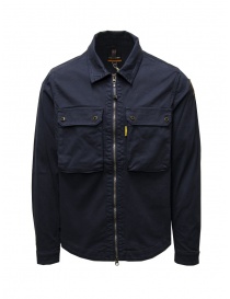 Parajumpers Tel blue cotton shirt jacket on discount sales online