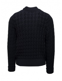 S.N.S. Herning Starck navy blue waffle stitch sweater buy online