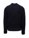 S.N.S. Herning Starck navy blue waffle stitch sweater shop online men s knitwear