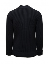 S.N.S. Herning blue ribbed wool cardigan with zip buy online