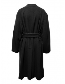 Miyao double-breasted coat in black wool