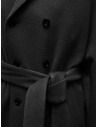 Miyao double-breasted coat in black wool MBUN-02 BLACK price