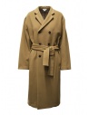 Miyao double-breasted coat in camel wool buy online MBUN-02 CAMEL