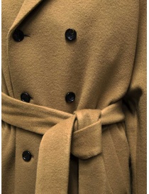 Miyao double-breasted coat in camel wool price