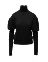 Miyao black short turtleneck with extra long sleeves buy online MBBL-07 BLACK