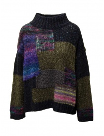 Fuga Fuga dark blue patchwork sweater online